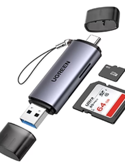 Ugreen 50706 2-in-1 USB 3.0 / USB C Card Reader