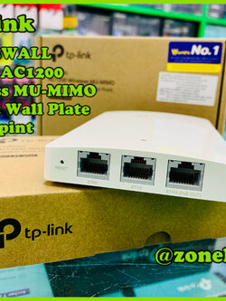 TP-Link EAP235-Wall AC1200 Wireless MU-MIMO Gigabit Wall Plate Access Point ราคาสอบถามกับทางร้านค้านะคะ