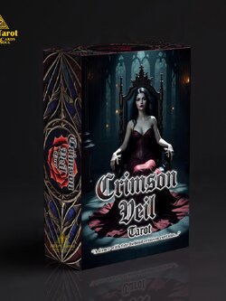 Crimson Veil Tarot ไพ่ทำนายความลับและเงามืดในใจมนุษย์ 78 ใบ