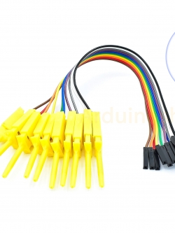 สายทดสอบวงจร Dupont line test hook logic analyzer test 10 เส้น
