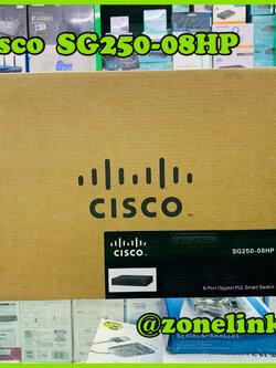 Gigabit Switching Hub CISCO SG250-08HP (SG250-08HP-K9-EU) 8 Port Gigabit PoE Smh