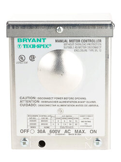 Bryant, Enclosed Disconnect Switches, 30303D