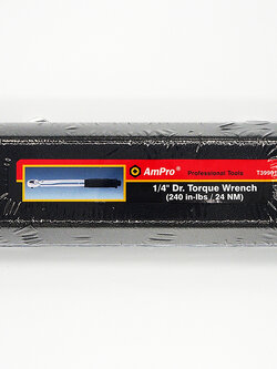 ด้ามปอนด์ (ออโต้) หัวฟรี 1/4" AMPRO ขนาด 20-240 นิ้วปอนด์ (2-24Nm) (ความยาวทั้งตัว 10")