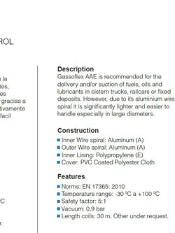 Composite Hoses and Flex,AAE, HIDROCARBUROS I PETROL