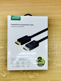 UGREEN 10245 CABLE (สายจอมอนิเตอร์) DISPLAY PORT TO DISPLAY PORT 1.5 METER