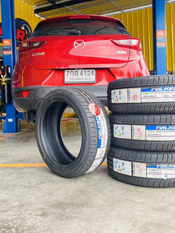 รถยนต์มาสด้า Mazda CX-3 เปลี่ยนยาง 4 เส้น Falken 225/45-18