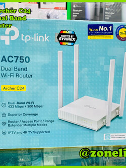 TP-Link Archer C24 AC750 Dual Band Wi-Fi Router