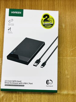UGREEN 50748 2.5-inch SATA Hard Drive Enclosure with USB-C Port