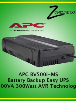 UPS-APC BV500I-MS UPS APC EASY UPS BV 500VA (BV500I-MS) 300Watts / 500VA (สินค้ารวมภาษีมูลค่าเพิ่ม)