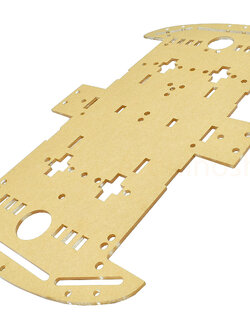 โครงรถหุ่นยนต์ Smart car chassis 2WD/4WD Robot Car อะคริลิคสีขาวใส (26*15 cm)