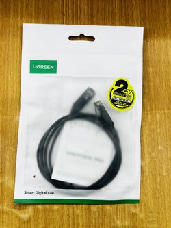 UGREEN 70332 Cat6A pure Coper Ethernet Cable OD2.8 1m.