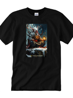 เสื้อยืดคอกลมสีดำ The Hermit