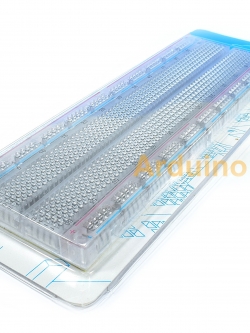บอร์ดทดลองวงจรขนาด 830 ช่องแบบใส Protoboard Breadboard 830 holes