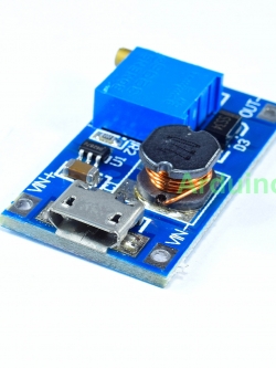 2A booster board DC-DC booster module wide voltage input 2-24V liter 5/9/12/28V adjustable 2577