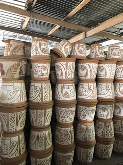 กระถางดินเผาช้าง