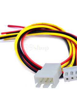 3P XH2.54mm plug-in terminal line ขั้วต่อคอนเน็กเตอร์พร้อมสายไฟยาว 20 cm( 1 ชุด ผู้+เมีย)