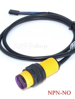 E18-D80NK Infrared เซ็นเซอร์อินฟาเรด (แบบมีขั่วต่อ Connector NPN-NO)