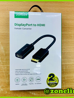 UGREEN 40363 Display Port to HDMI Female Converter 4K*2K