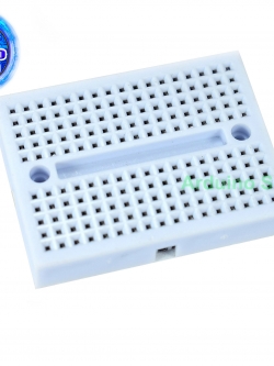 บอร์ดทดลองขนาดเล็กสีขาวขนาด 170 ช่อง Protoboard Breadboard White 170 holes