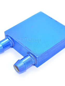 40*40*12 Aluminum Water Cooling Block Radiator Heatsink (อลูมิเนียมบล็อกฟ้า)