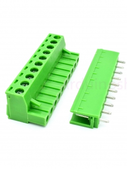 Terminal Block PCB connector 10P / 2EDGK 5.08mm plug-in ( 1 ชุด ผู้+เมีย )
