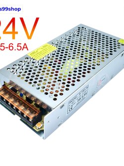 สวิตชิ่งเพาเวอร์ซัพพลาย Switching Power Supply 24V 6.25A 150W(สีเงิน) S-150-24