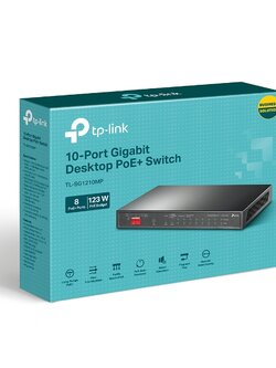 TL-SG1210MP 10-Port Gigabit Desktop Switch with 8-Port PoE+