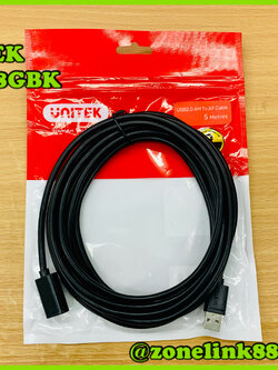 UNITEK Y-C418GBK USB Male to uSB Female 5m.
