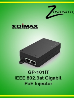 GP-101IT IEEE 802.3at Gigabit PoE+ Injector