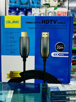GLINK GL-403 Fiber Optic HDTV Cable High Speed Active Optical 20m.4K 60Hz