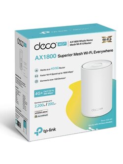 Deco X20-4G 4G+ AX1800 Whole Home Mesh WiFi 6 Gateway (Availability based on region)