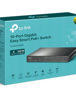 TL-SG1210MPE 10-Port Gigabit Easy Smart Switch with 8-Port PoE+
