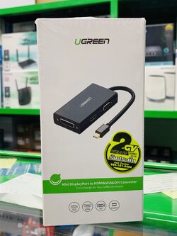 Mini Display Port to HDMI&VGA&DVI Converter UGREEN 20418