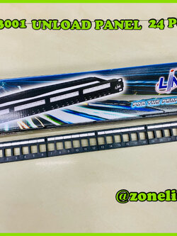 US-3001 Unload PATCH PANEL 24 PORT (1U) w/lable, support แผง RJ 45 เปล่า w/lable & support