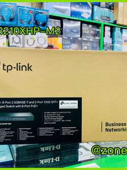 TL-SG3210XHP-M2 JetStream 8-Port 2.5GBASE-T and 2-Port 10GE SFP+ L2+ Managed Switch with 8-Port PoE+