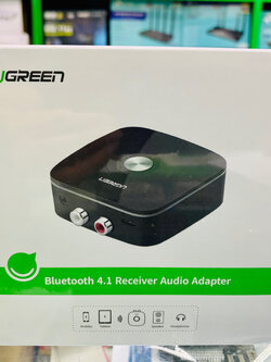 Ugreen 30445 4.1 Bluetooth Receiver Adapter 3.5mm to 2RCA AUX Audio Music Adapter for Car Speaker MP3 Phone Headphone 5.0