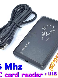 เครื่องอ่านบัตร IC RFID Card Reader ความถี่ 13.56MHz(60*95*10 mm)ตัวเล็ก