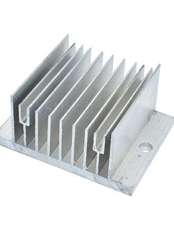 Heat Sink Aluminum Alloy Cooling block ฮีทซิงค์ระบายความร้อนหรือเย็น ขนาด(60*45*28)