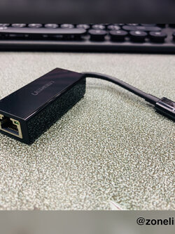 USB TO ETHERNET ADAPTER (อุปกรณ์แปลงสัญญาณ) UGREEN TYPE-C TO LAN GIGABIT [50307]