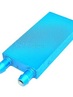 40*80*12 Aluminum Water Cooling Block Radiator Heatsink (อลูมิเนียมบล็อกฟ้า)