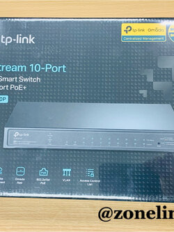 TP-Link TL-SG2210P JetStream 8-Port Gigabit Smart PoE+ Switch with 2 SFP Slots