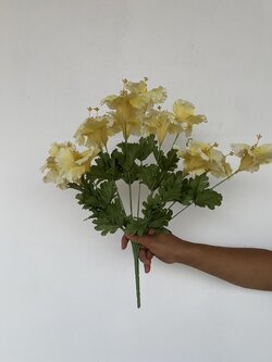 ช่อดอกชบา สีเหลือง Hibicus