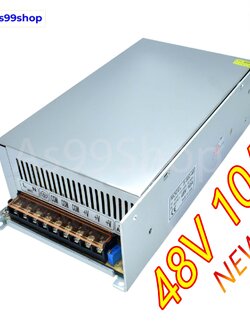 48V 10A สวิตชิ่งเพาเวอร์ซัพพลาย Switching Power Supply 500W(สีเงิน) S-500-48( NEW )
