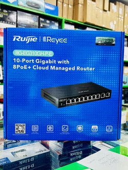 RG-EG310GH-P-E, Reyee10 พอร์ต PoE เราเตอร์สำหรับออฟฟิต จัดการผ่านคลาวด์ ประสิทธิภาพสูง