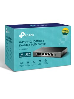 TL-SF1006P V3 6-Port 10/100Mbps Desktop Switch with 4-Port PoE+