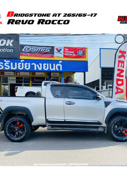 TOYOTA REVO ROCCO ล้อเดิมๆ ก็สวยได้ ใส่ยาง BRIDGSTONE AT 265/65-17 ตัวหนังสีขาว