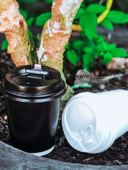 แก้วกระดาษ 8 oz. Double wall + ฝา