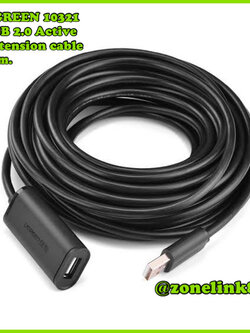 UGREEN 10321 USB2.0 Active Extension Cable with Chipset 10m.