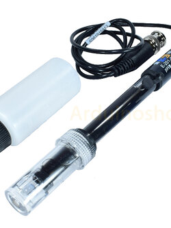 PH Probe เซ็นเซอร์วัดค่า PH ของน้ำ (เฉพาะ Probe กับน้ำยาทดสอบ)