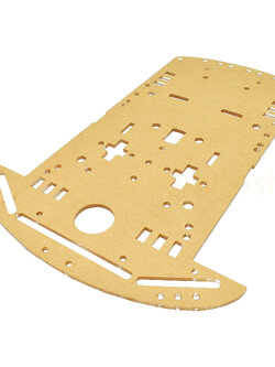 โครงรถหุ่นยนต์ Smart car chassis 2WD/4WD Robot Car อะคริลิคสีขาวใส (21.5*15 cm)